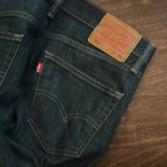 Blue Levi's 511 Jeans - Picture 3 of 5